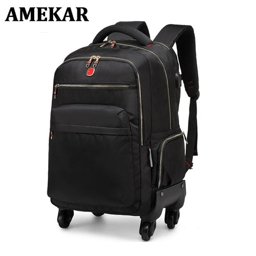 New Waterproof  Multifunction Rolling Luggage 18