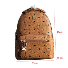 Load image into Gallery viewer, German100ch fashion backpacks for lovers travel bags fashionable men&#39;s rivet backpacks large capacity leather bags school