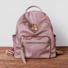 Load image into Gallery viewer, 2020 new in nylon leather small zipper backpack waterproof solid casual school bags high quality