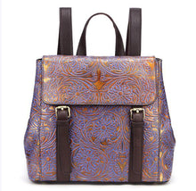 Load image into Gallery viewer, Fashion new style genuine leather geometric teenager school bag