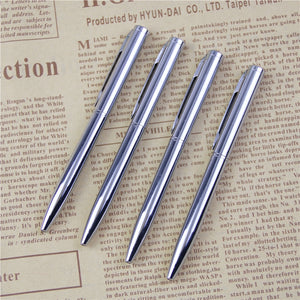 1Pcs Mini Metal Durable Ballpoint Pen Rotating Pocket-size Pen Portable BallPoint Pen Small Oil Pen Exquisite Writing Tool